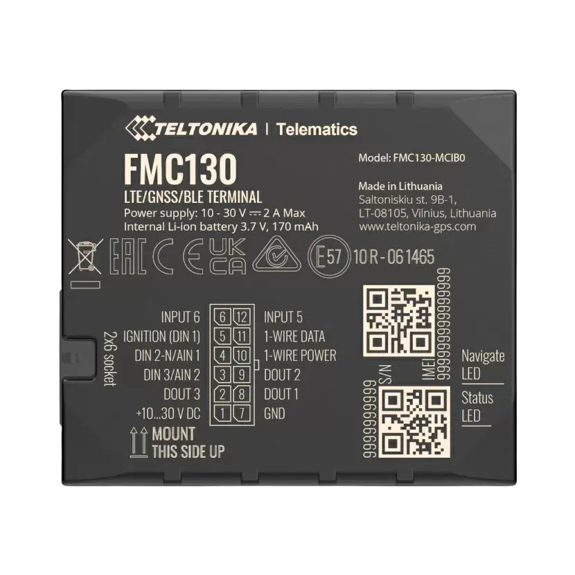 Fleet Mate Advanced FMC130 4G GPS Tracker – High-Performance Fleet Management Device with Backup Battery